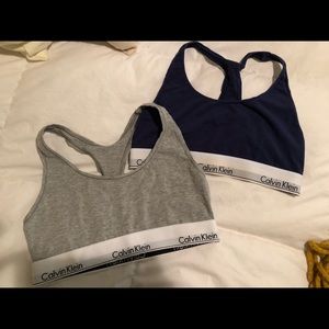 Calvin Klein sports bras M